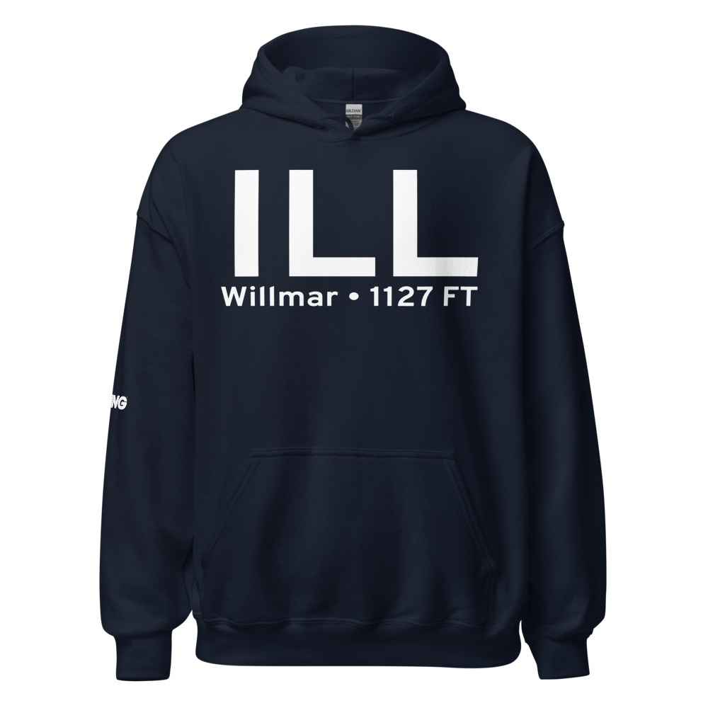 Willmar (KILL) Airport Hoodie Sweatshirt 