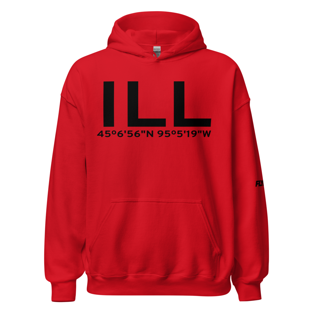 Willmar (KILL) Airport Hoodie Sweatshirt 