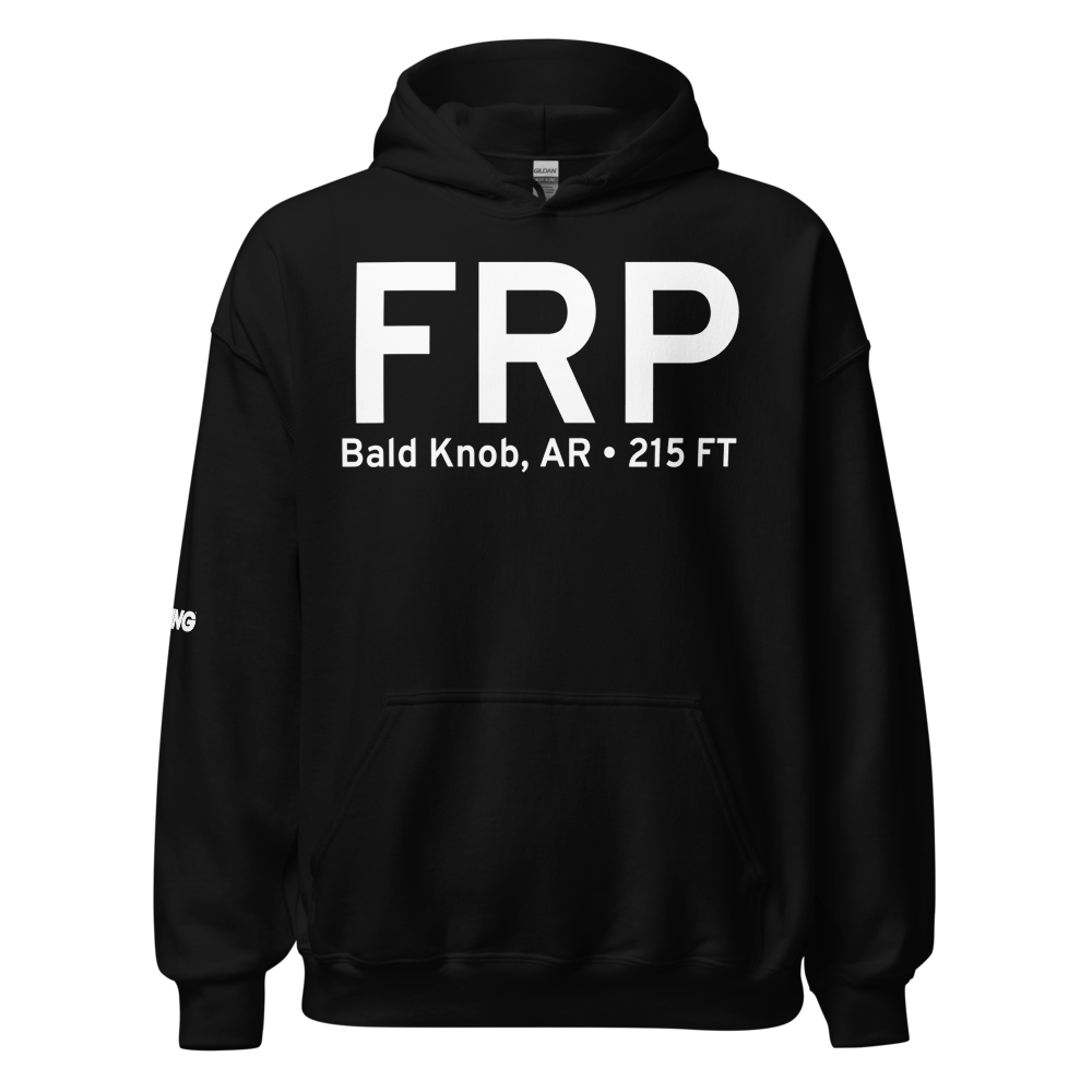 Bald Knob, AR (US-0340) Airport Hoodie Sweatshirt 