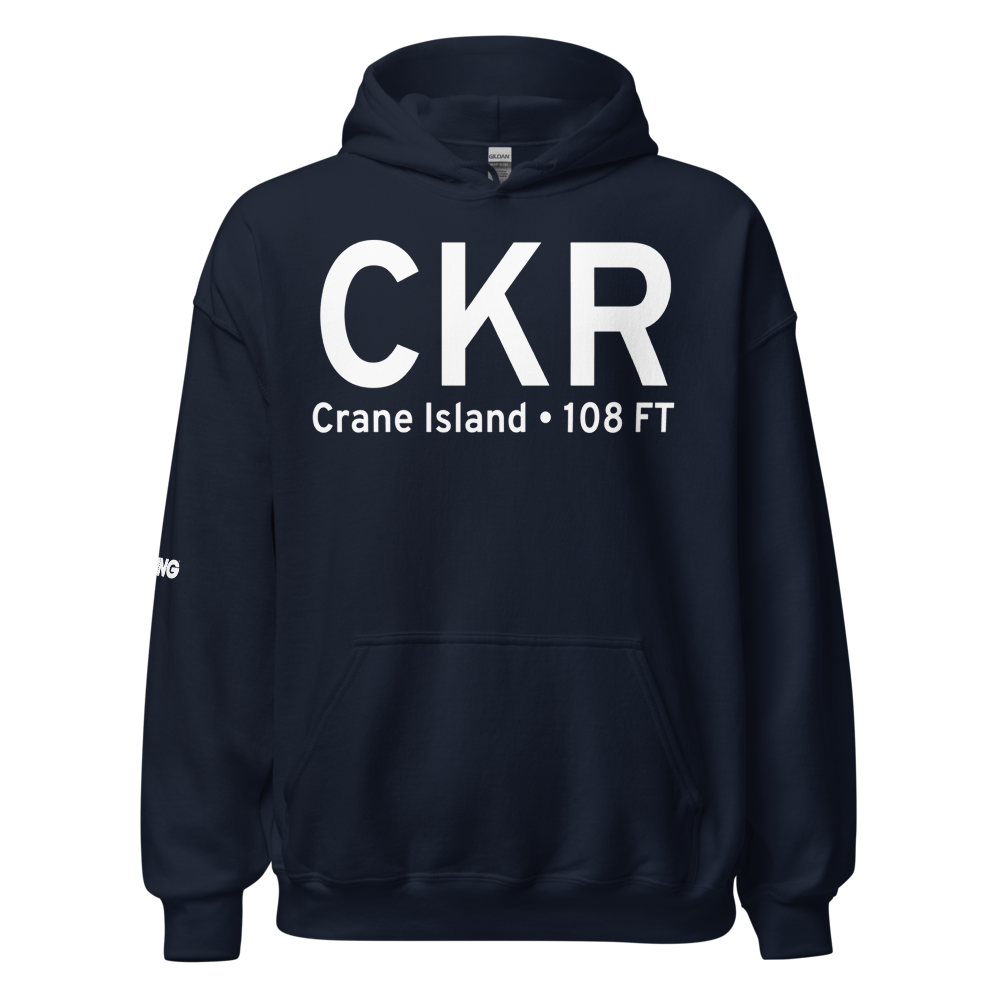 Crane Island (CKR) Airport Hoodie Sweatshirt 