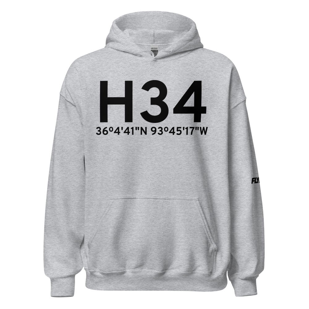 Huntsville (KH34) Airport Hoodie Sweatshirt 