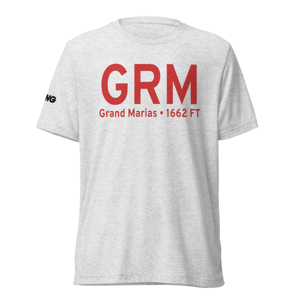 Grand Marias (KGRM) Airport Tri-blend T-Shirt 