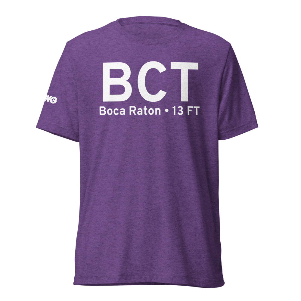 Boca Raton (KBCT) Airport Tri-blend T-Shirt 