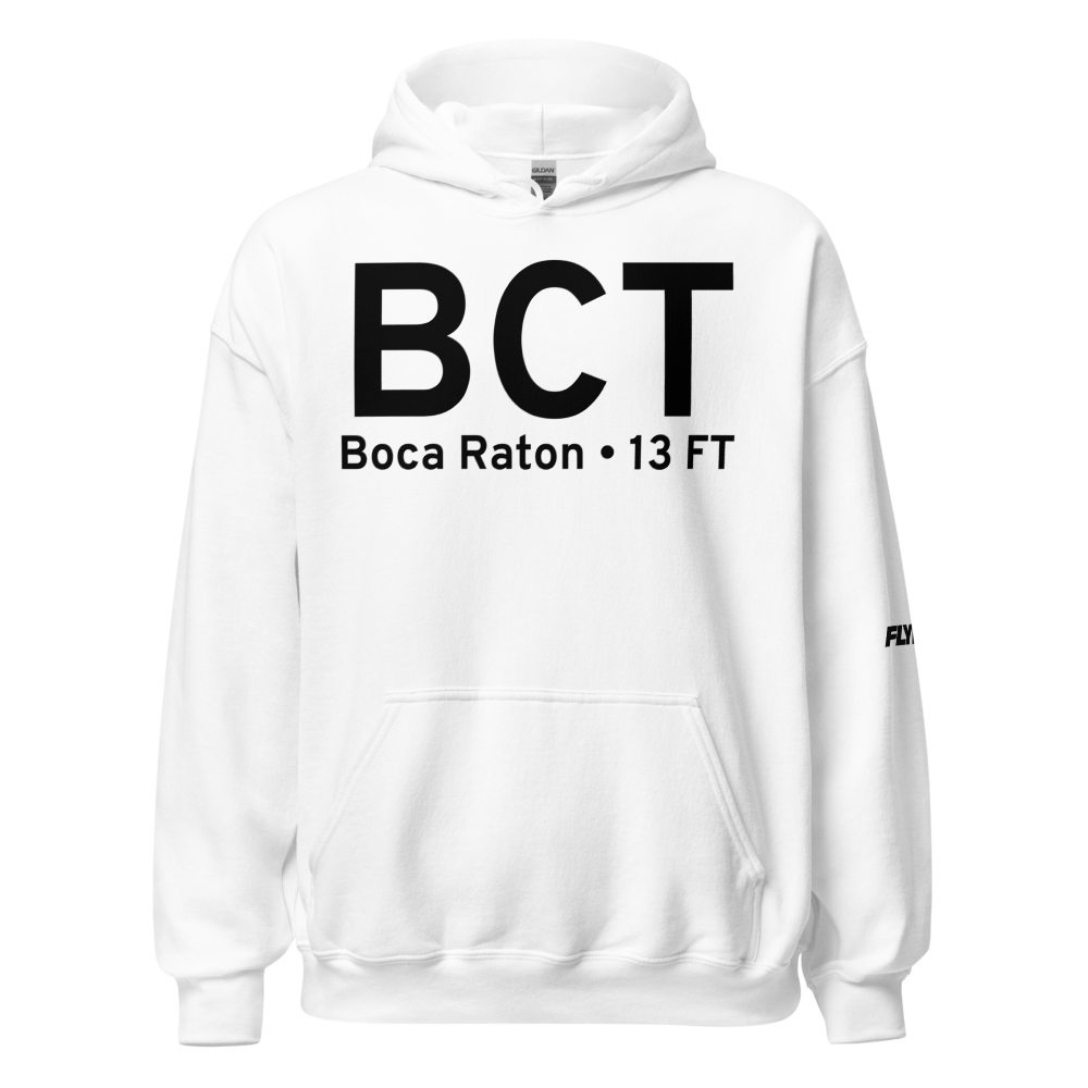 Boca Raton (KBCT) Airport Hoodie Sweatshirt 