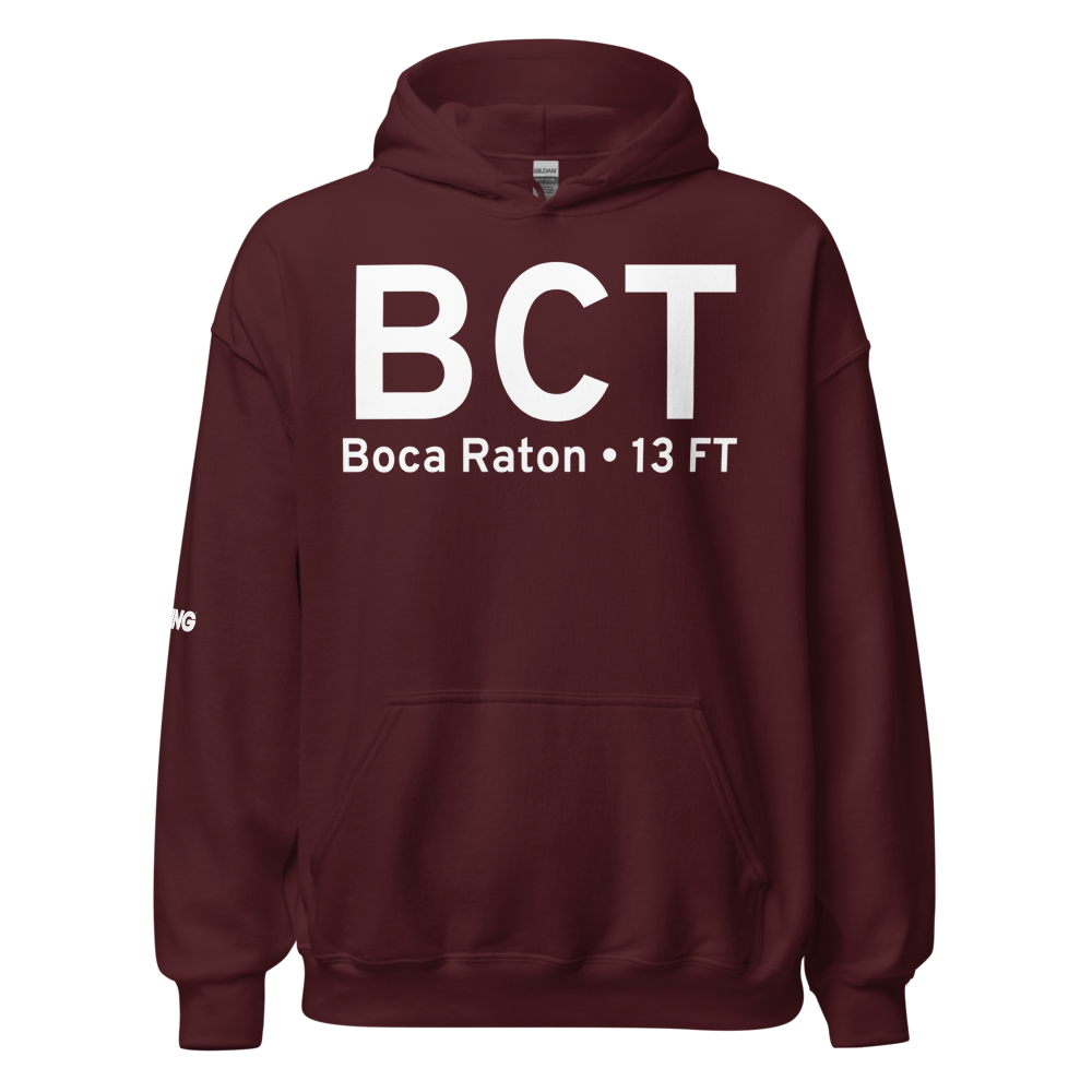 Boca Raton (KBCT) Airport Hoodie Sweatshirt 