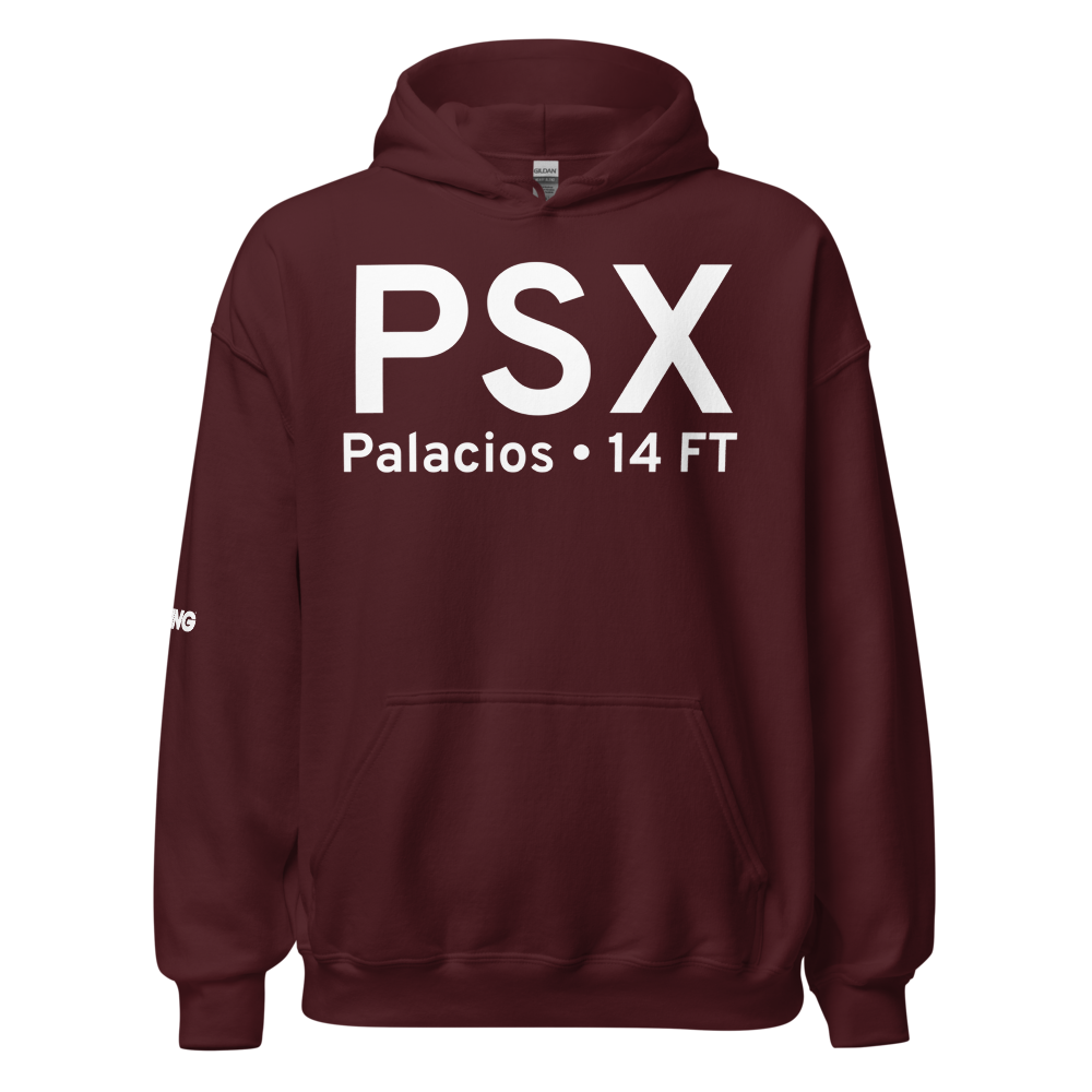 Palacios (KPSX) Airport Hoodie Sweatshirt 