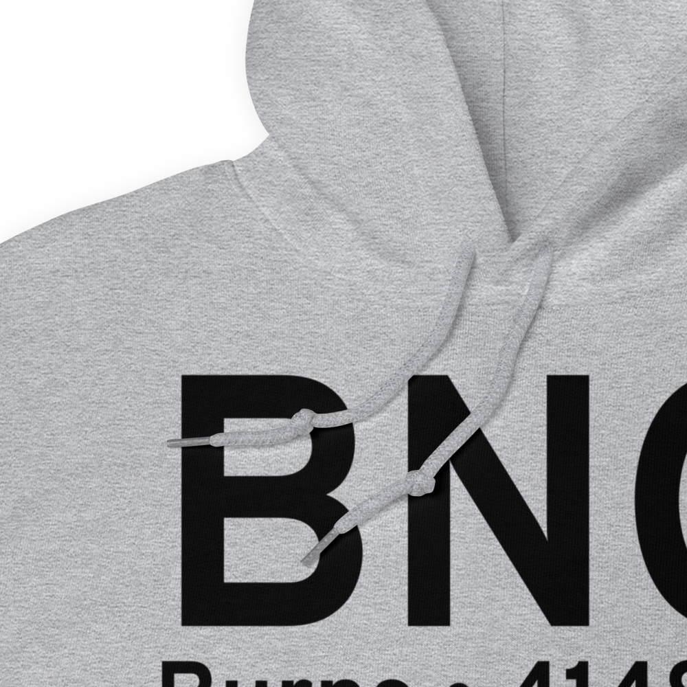 Burns (KBNO) Airport Hoodie Sweatshirt 