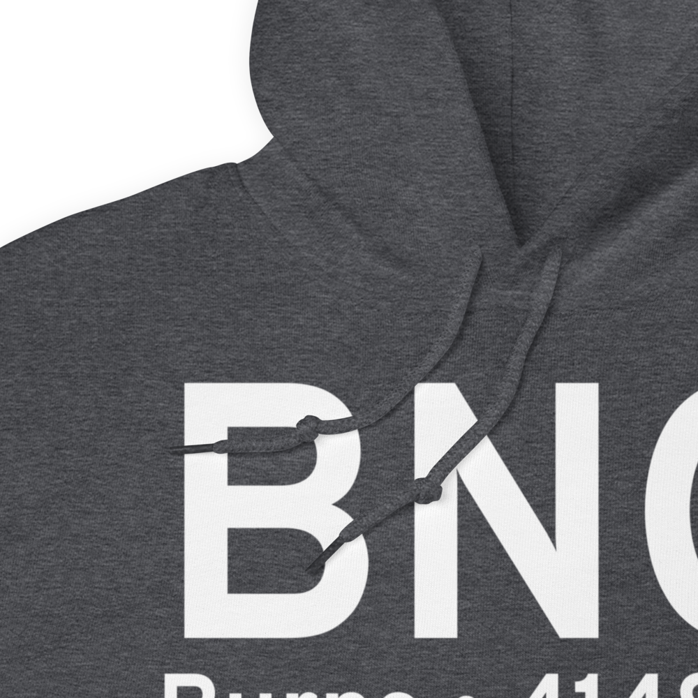 Burns (KBNO) Airport Hoodie Sweatshirt 