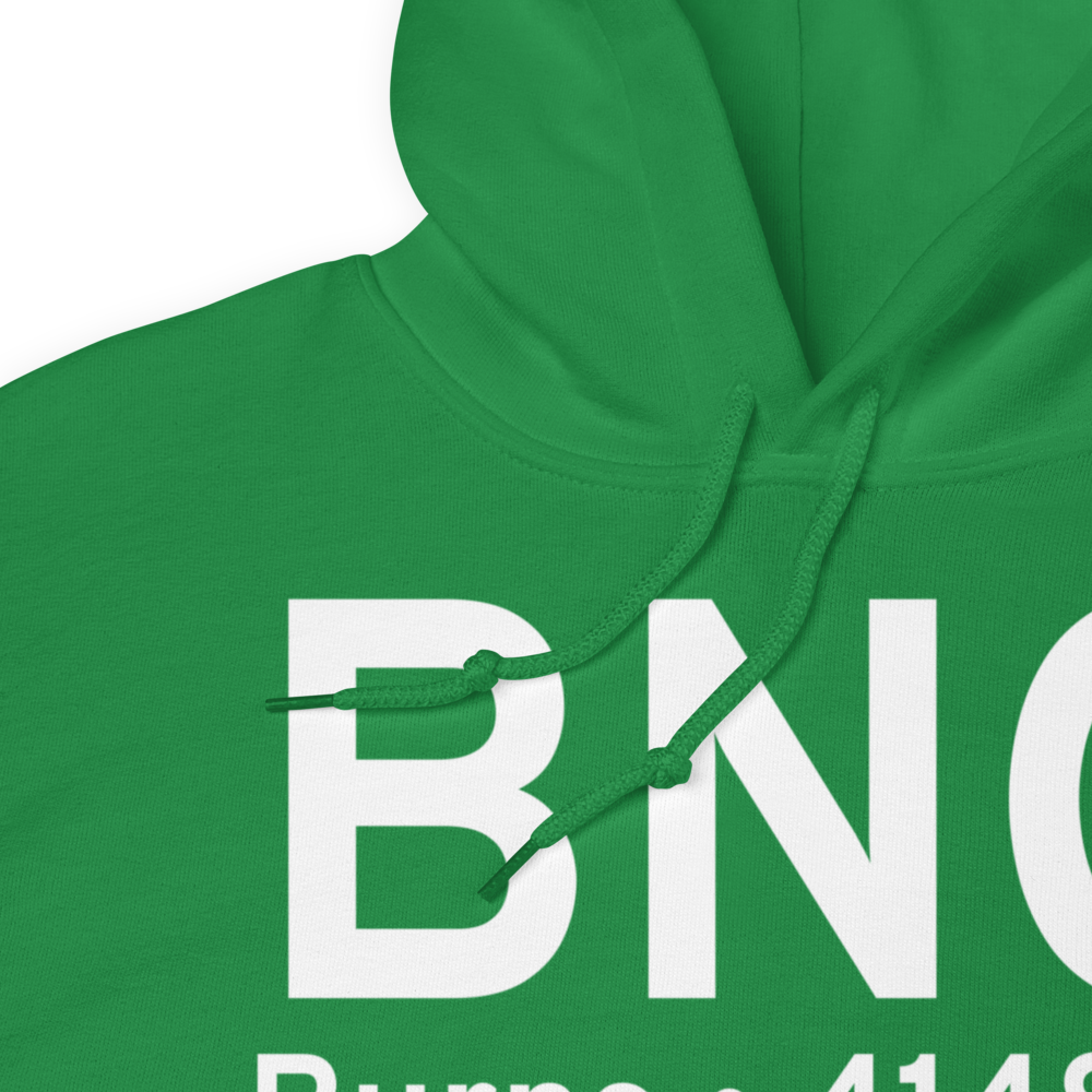 Burns (KBNO) Airport Hoodie Sweatshirt 