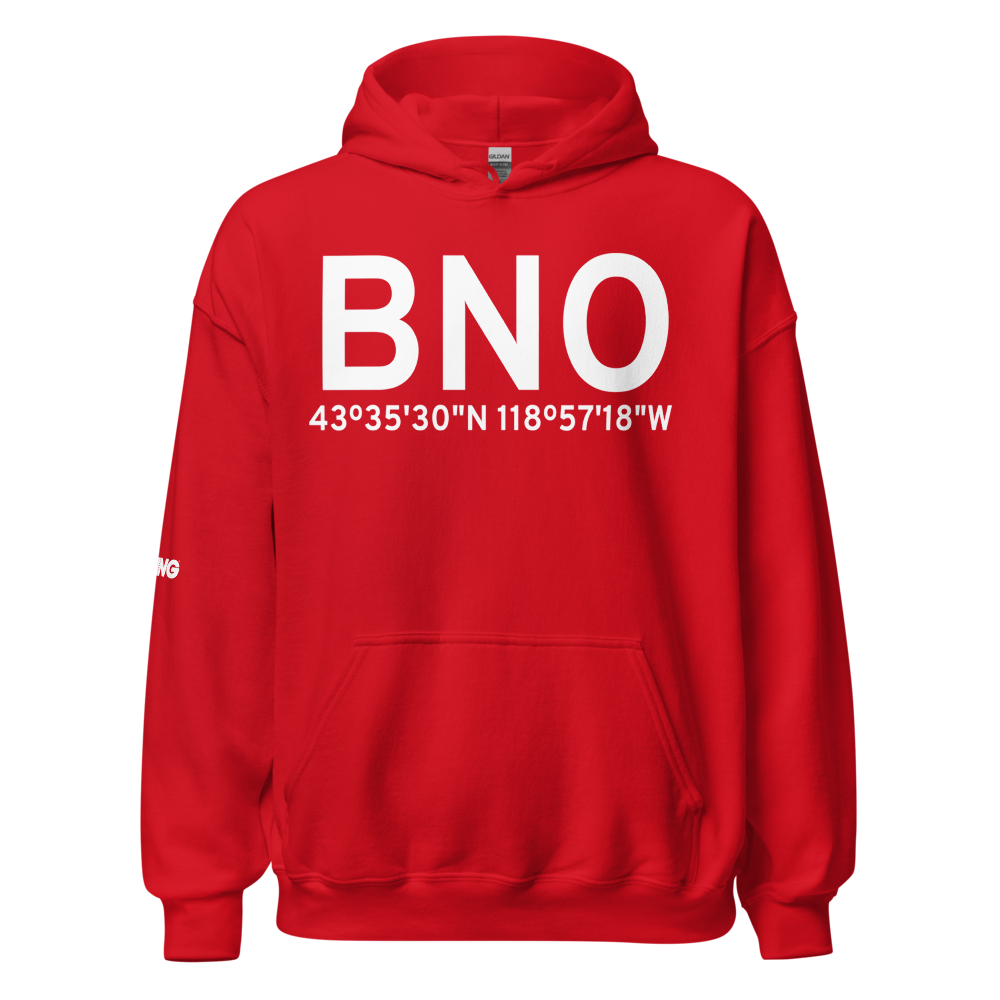 Burns (KBNO) Airport Hoodie Sweatshirt 