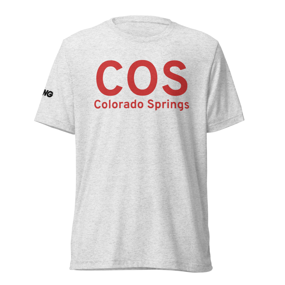Colorado Springs (KCOS) Airport Tri-blend T-Shirt 
