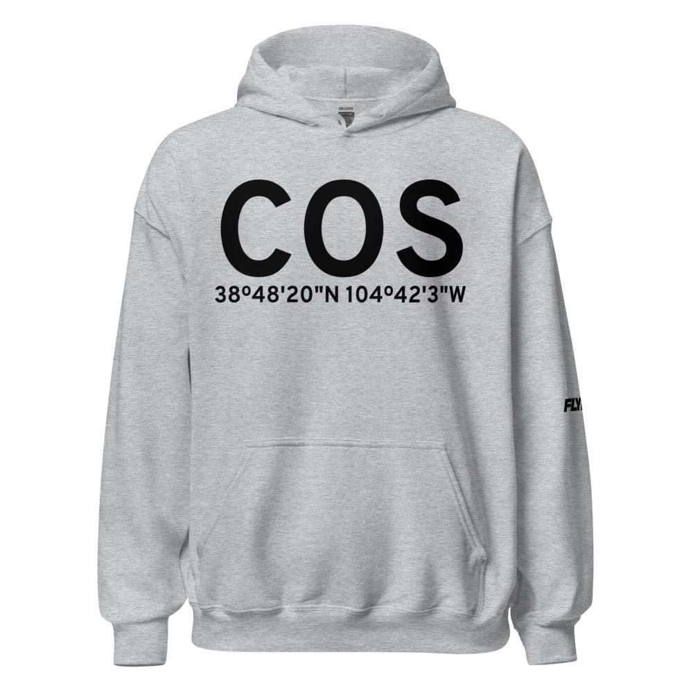 Colorado Springs (KCOS) Airport Hoodie Sweatshirt 