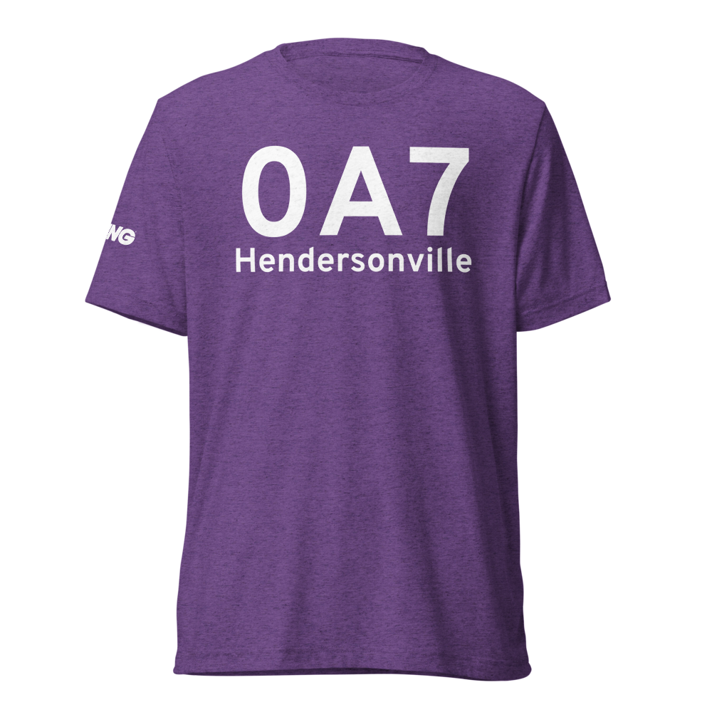 Hendersonville (K0A7) Airport Tri-blend T-Shirt 