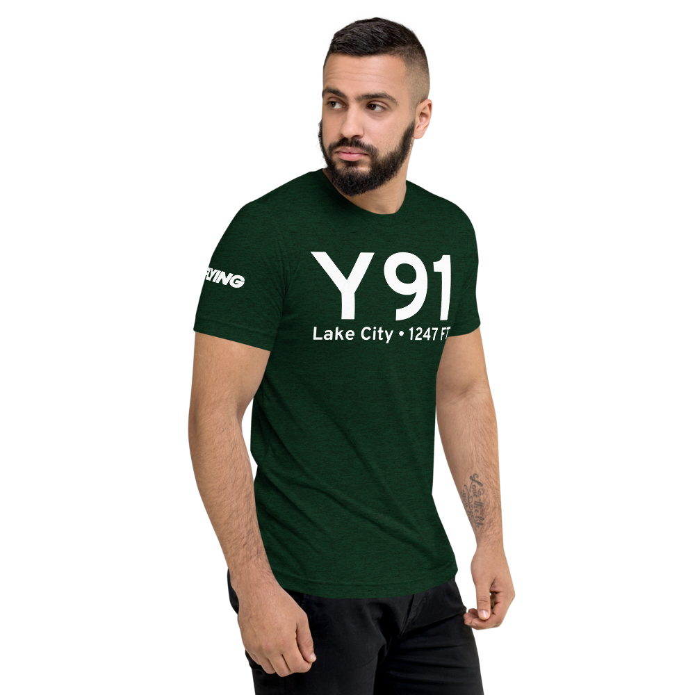 Lake City (Y91) Airport Tri-blend T-Shirt 