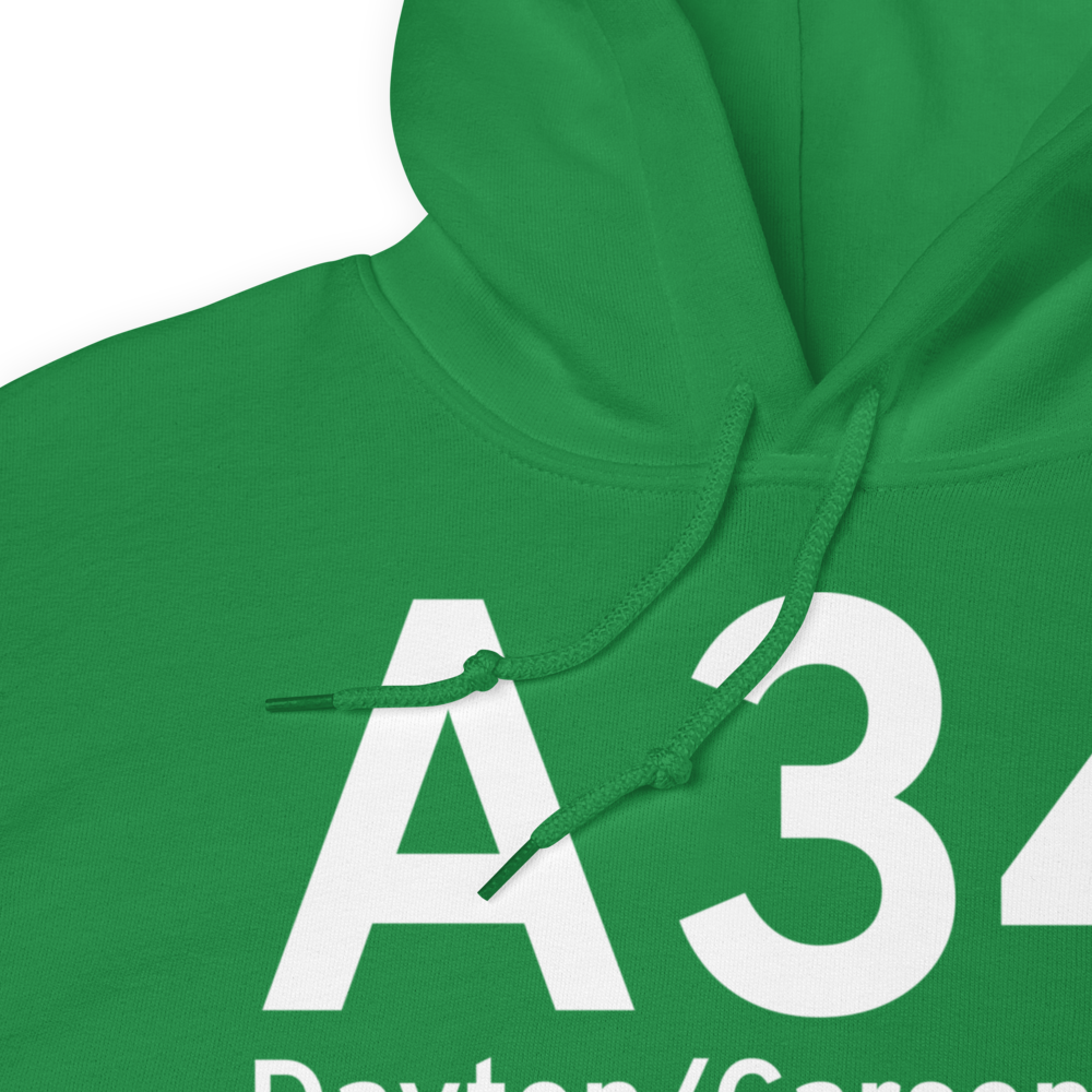 Dayton/Carson City (KA34) Airport Hoodie Sweatshirt 