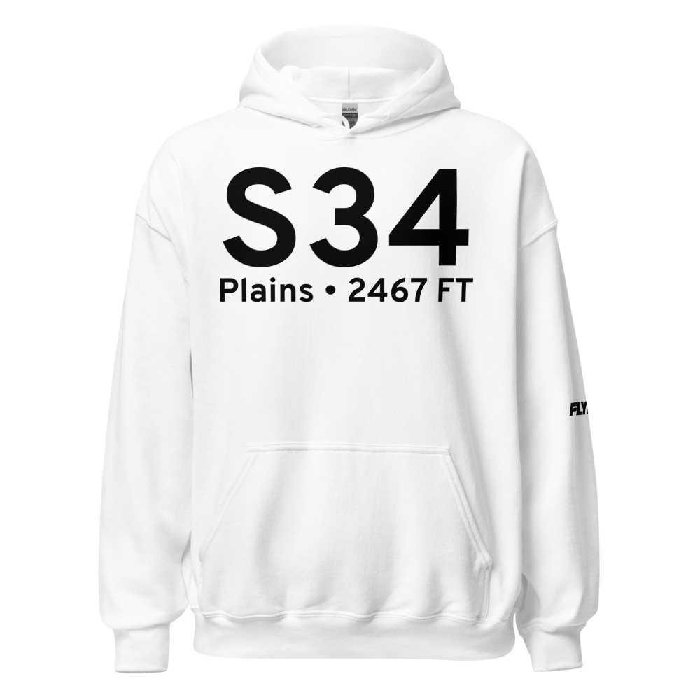 Plains (KS34) Airport Hoodie Sweatshirt 