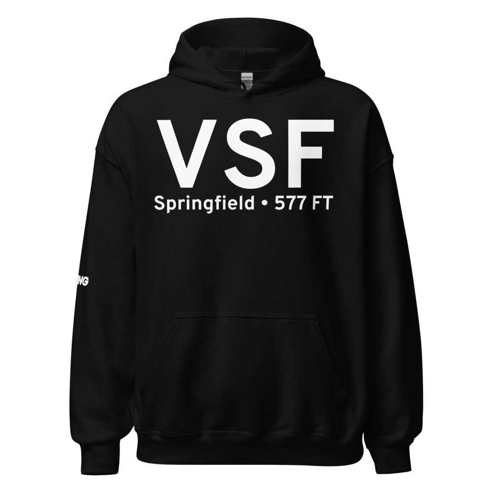 Springfield (KVSF) Airport Hoodie Sweatshirt 