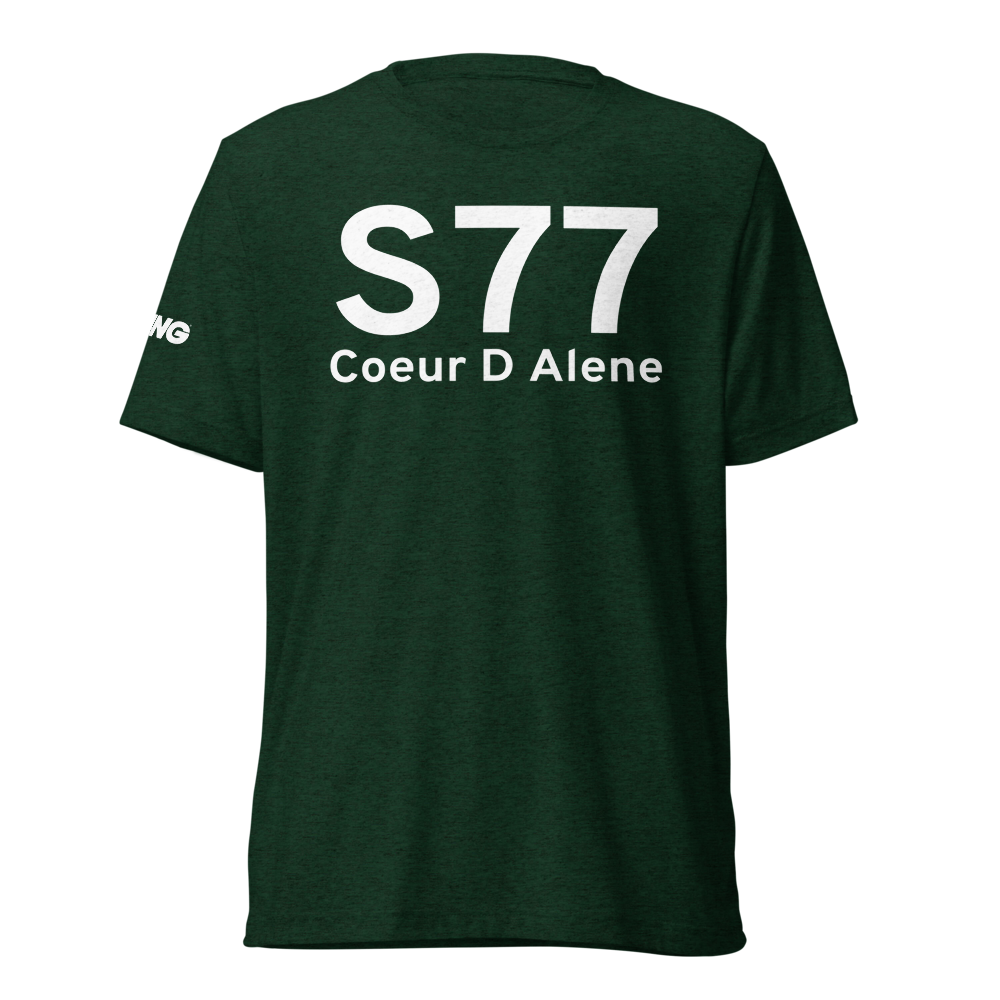Coeur D Alene (S77) Airport Tri-blend T-Shirt 