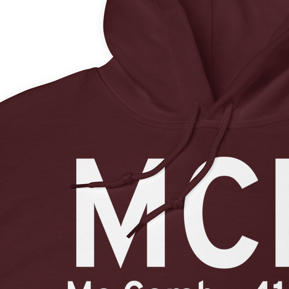 Mc Comb (KMCB) Airport Hoodie Sweatshirt 