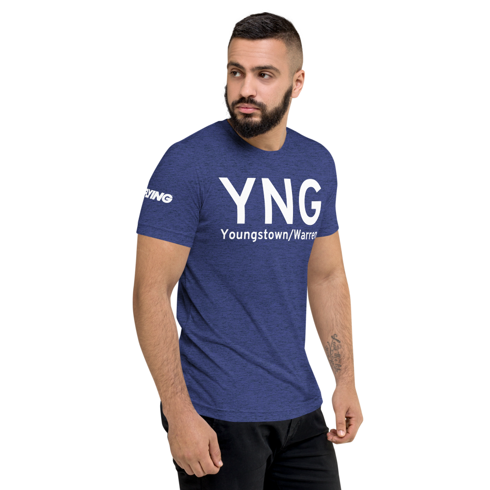 Youngstown/Warren (KYNG) Airport Tri-blend T-Shirt 