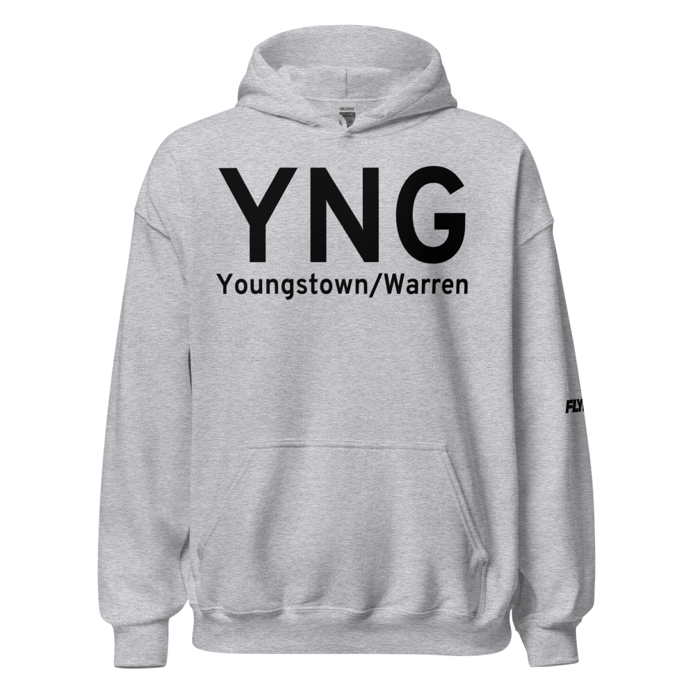 Youngstown/Warren (KYNG) Airport Hoodie Sweatshirt 