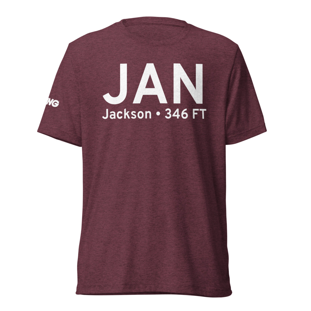 Jackson (KJAN) Airport Tri-blend T-Shirt 