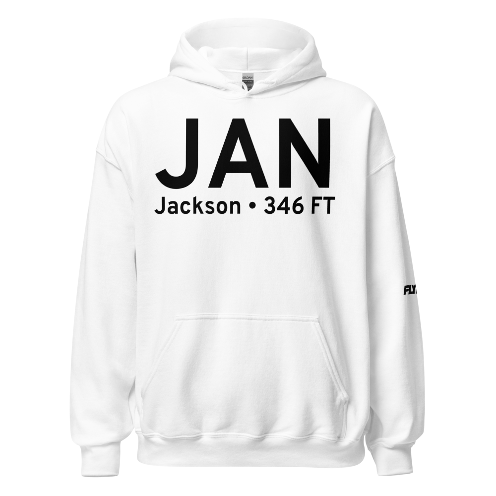 Jackson (KJAN) Airport Hoodie Sweatshirt 