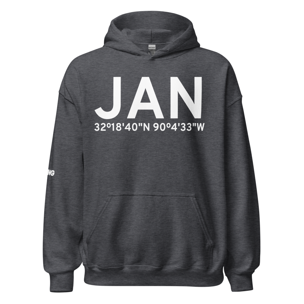 Jackson (KJAN) Airport Hoodie Sweatshirt 