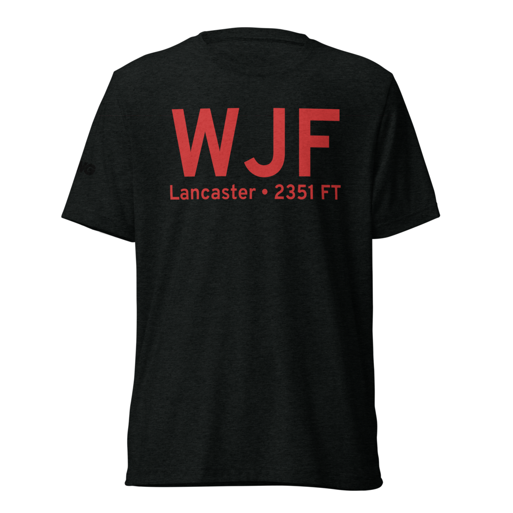 Lancaster (KWJF) Airport Tri-blend T-Shirt 