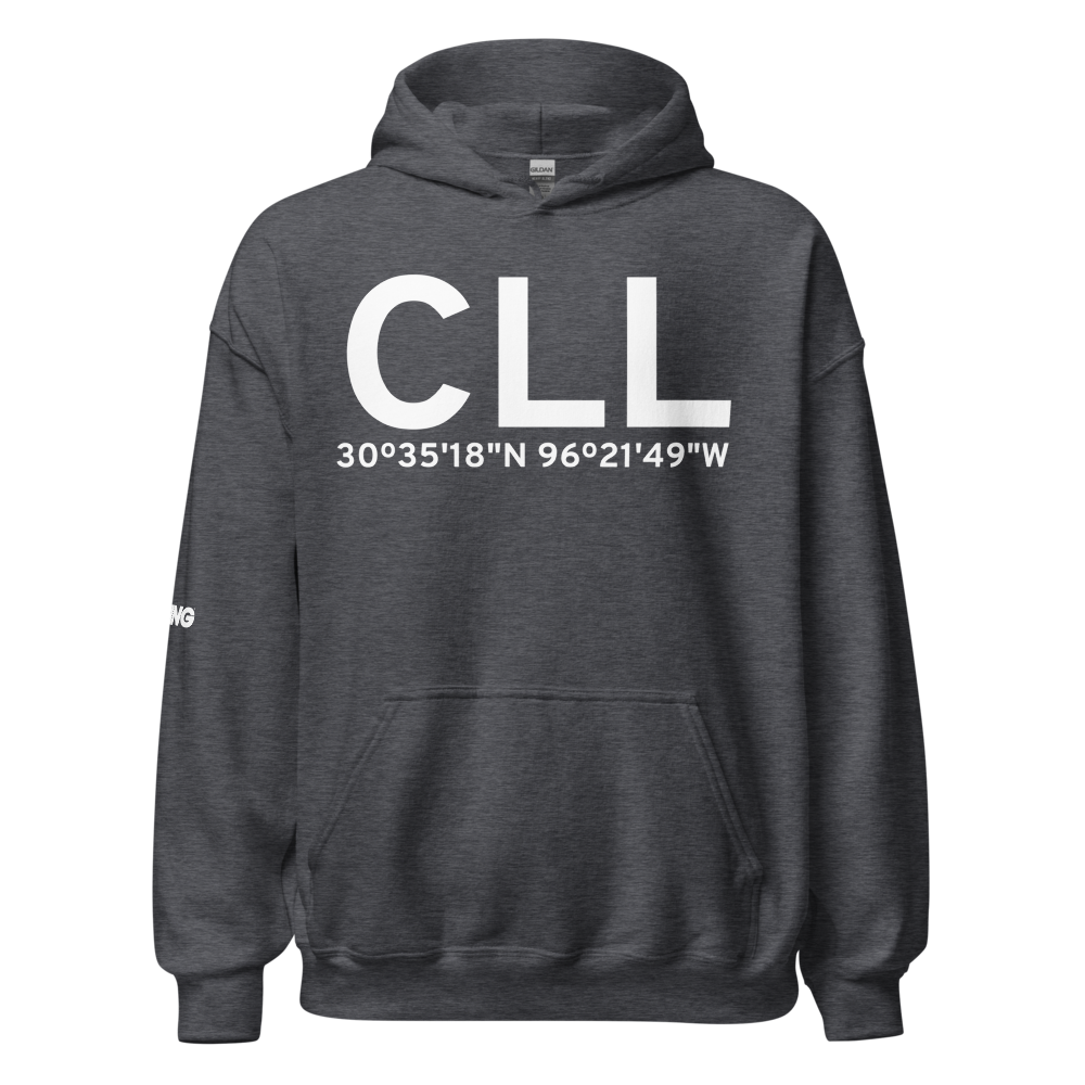 College Station (KCLL) Airport Hoodie Sweatshirt 