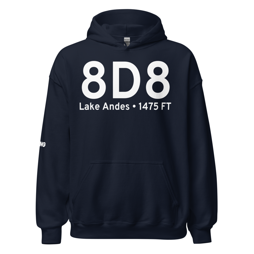 Lake Andes (8D8) Airport Hoodie Sweatshirt 