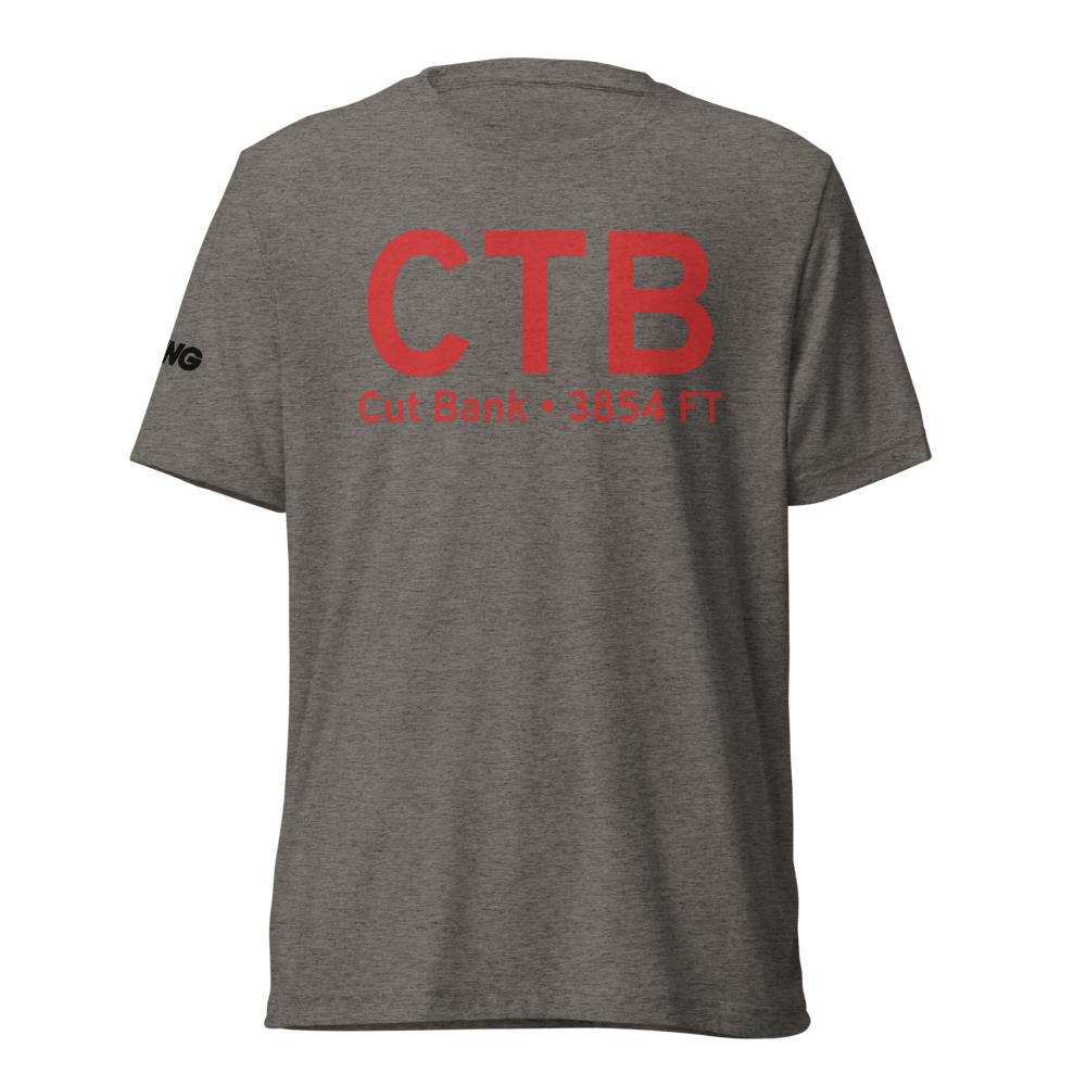 Cut Bank (KCTB) Airport Tri-blend T-Shirt 
