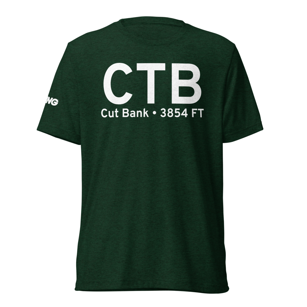 Cut Bank (KCTB) Airport Tri-blend T-Shirt 
