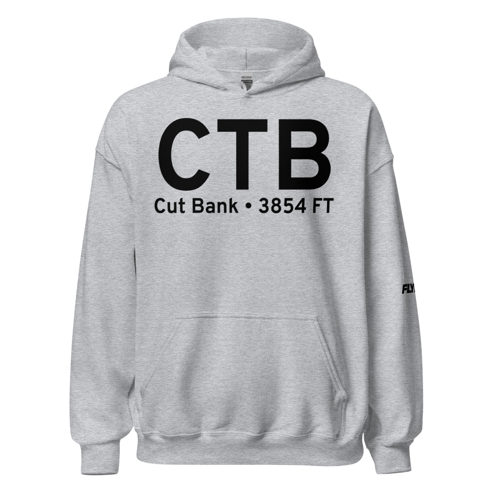 Cut Bank (KCTB) Airport Hoodie Sweatshirt 