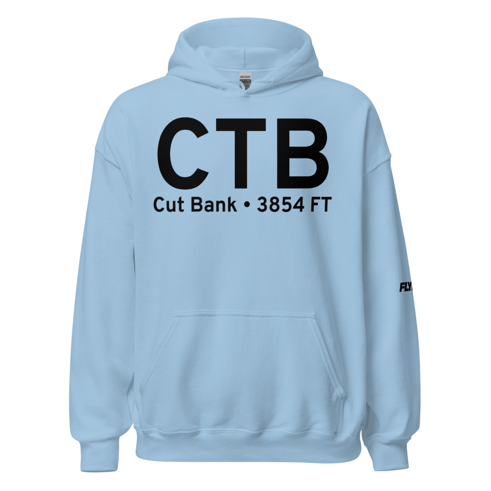 Cut Bank (KCTB) Airport Hoodie Sweatshirt 