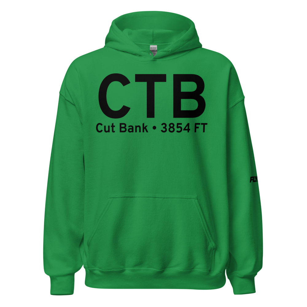 Cut Bank (KCTB) Airport Hoodie Sweatshirt 