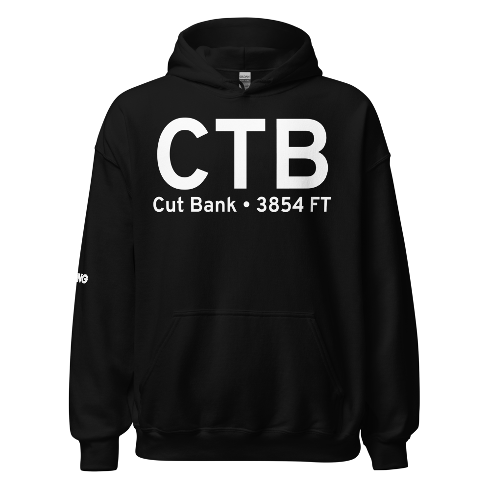 Cut Bank (KCTB) Airport Hoodie Sweatshirt 