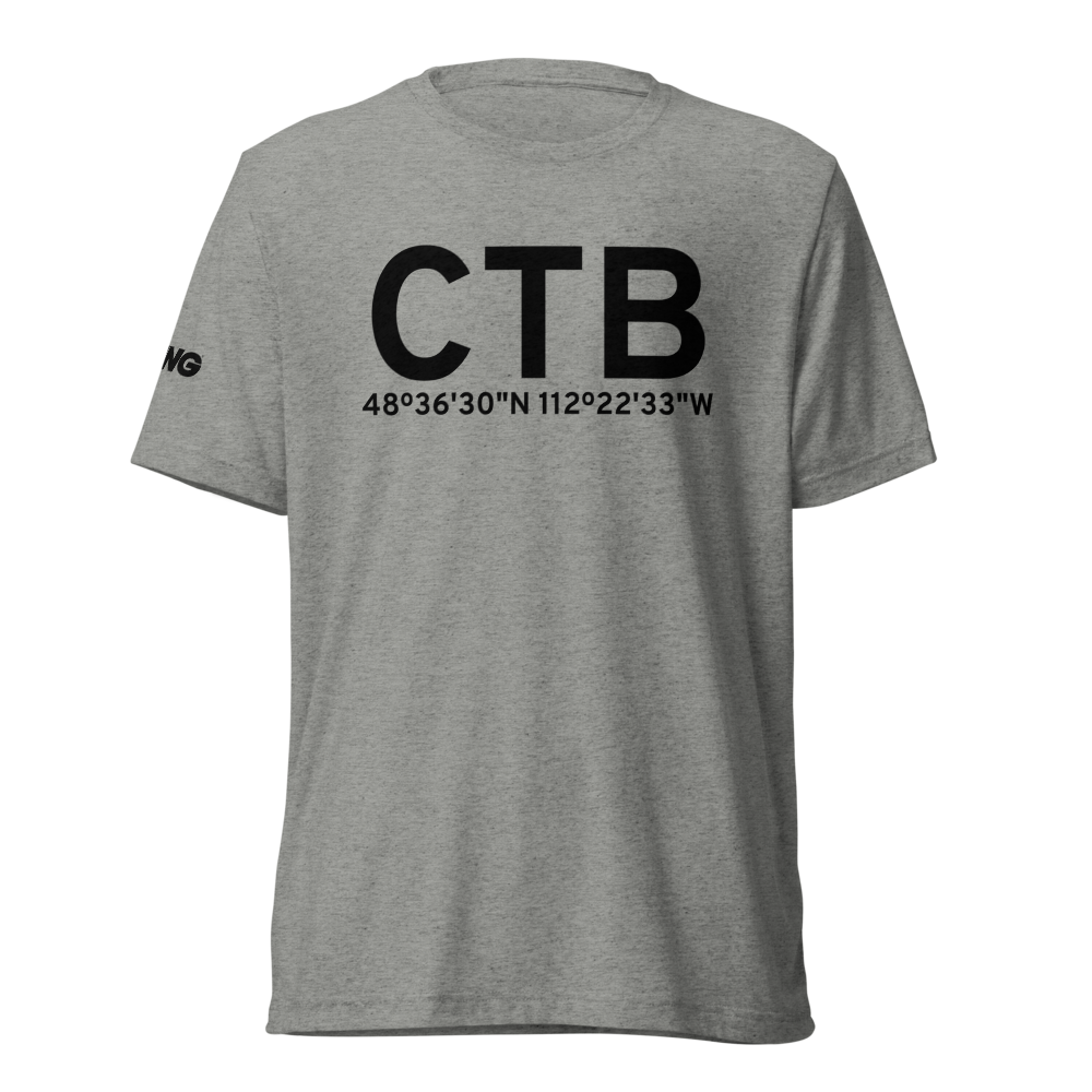 Cut Bank (KCTB) Airport Tri-blend T-Shirt 