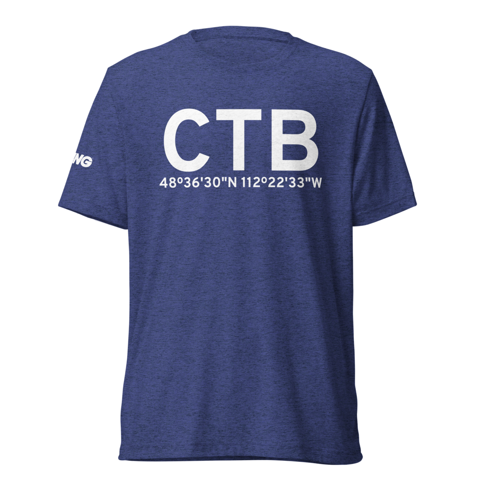 Cut Bank (KCTB) Airport Tri-blend T-Shirt 