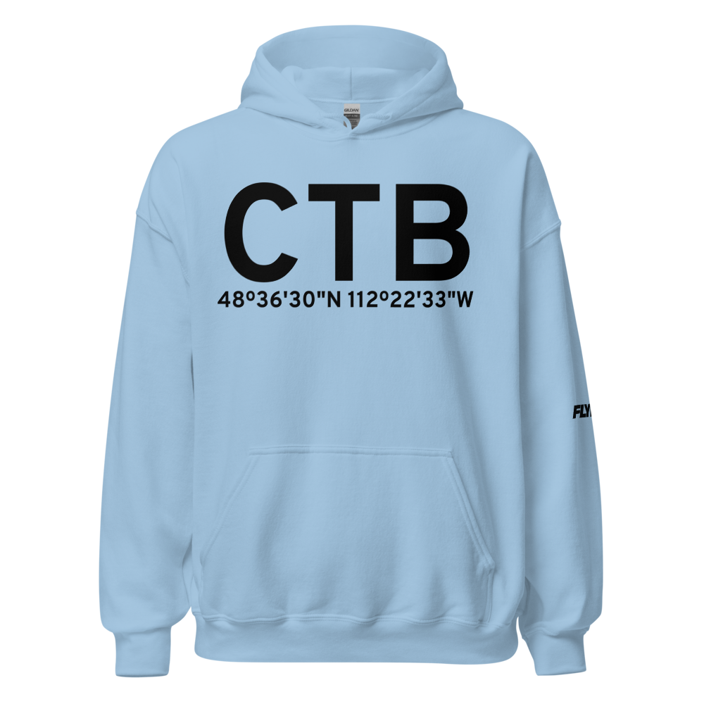 Cut Bank (KCTB) Airport Hoodie Sweatshirt 