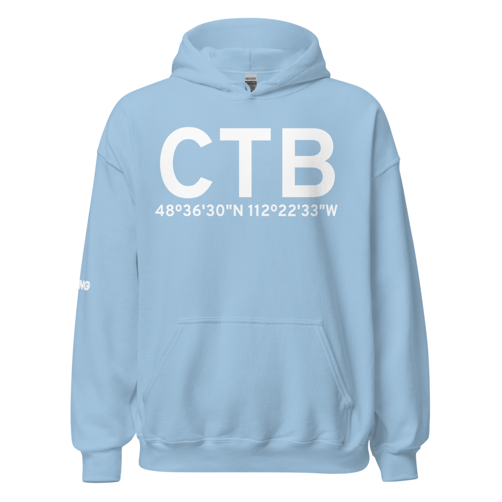 Cut Bank (KCTB) Airport Hoodie Sweatshirt 