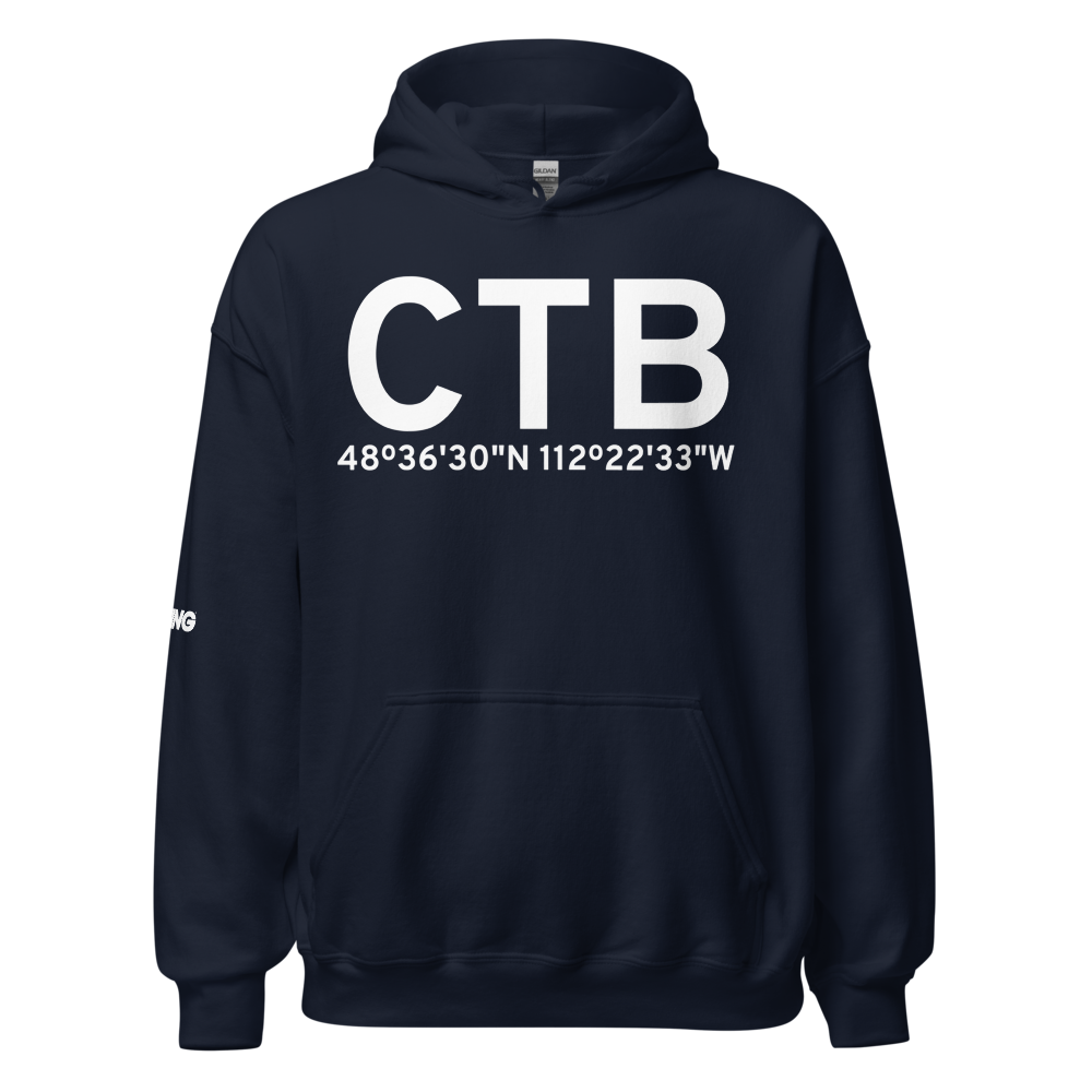 Cut Bank (KCTB) Airport Hoodie Sweatshirt 