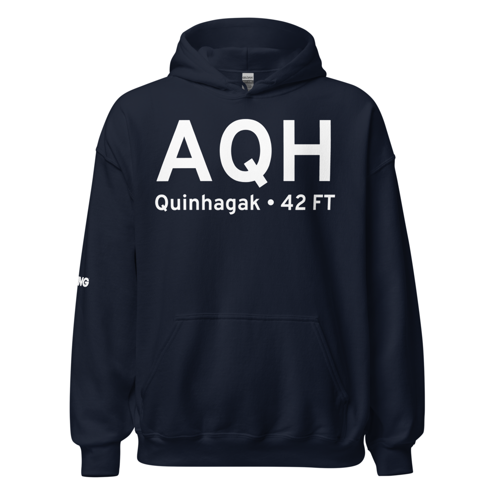 Quinhagak (PAQH) Airport Hoodie Sweatshirt 