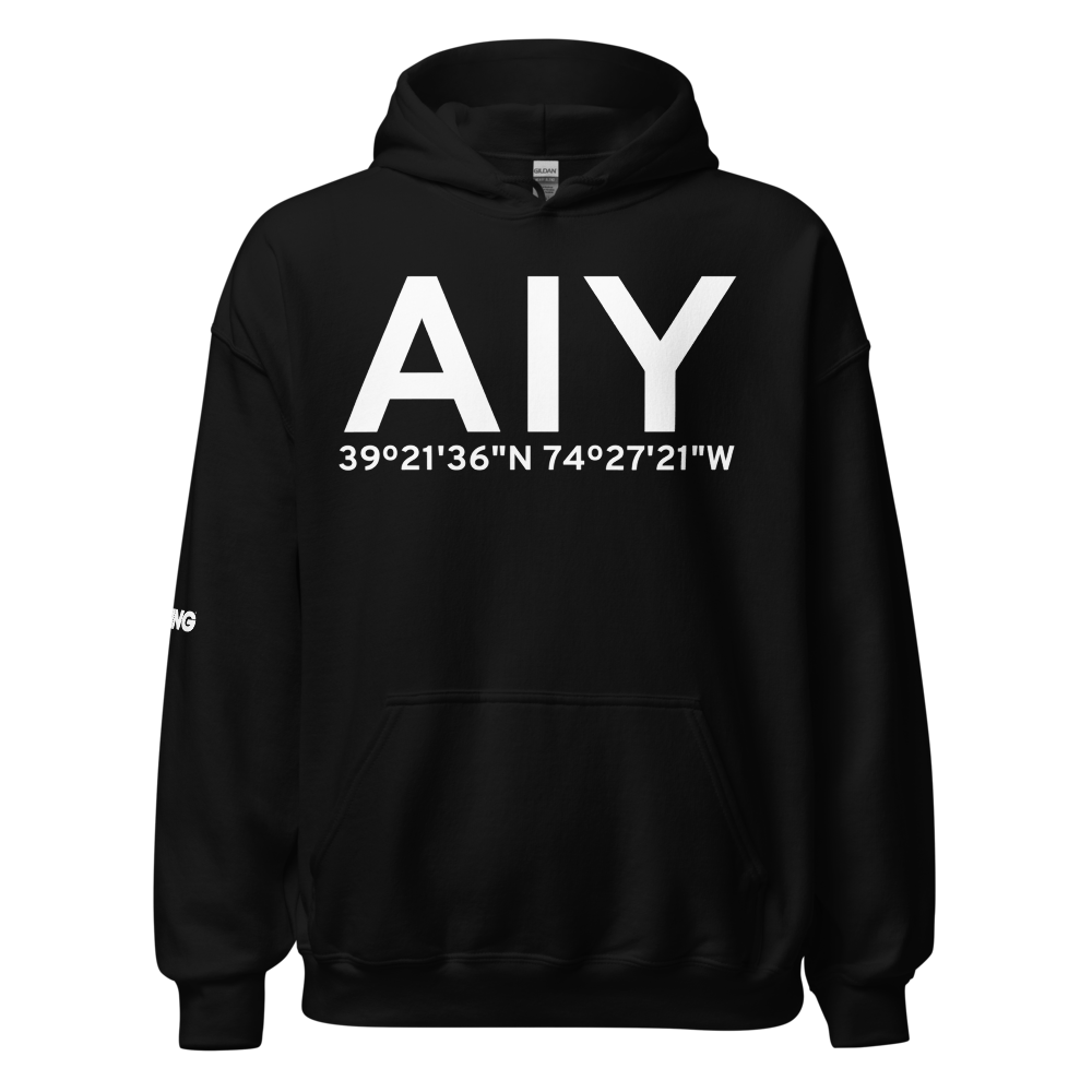 Atlantic City (KAIY) Airport Hoodie Sweatshirt 
