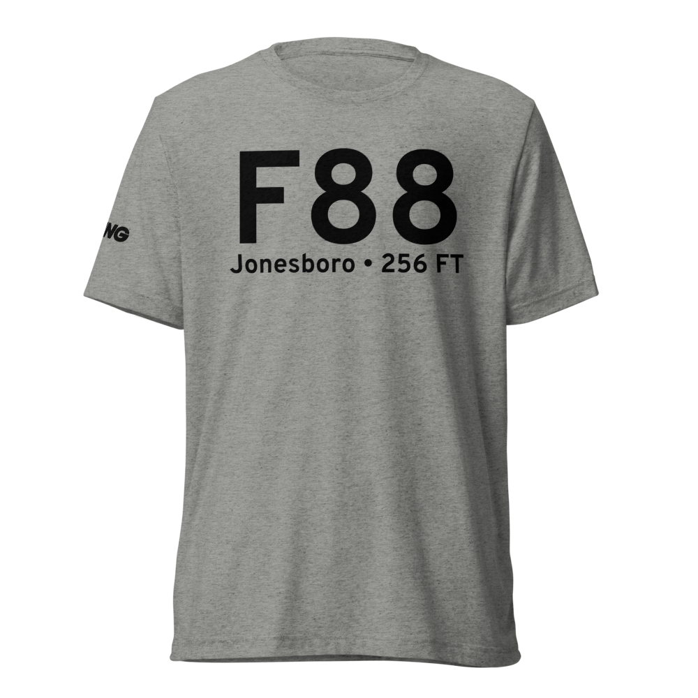 Jonesboro (KF88) Airport Tri-blend T-Shirt 