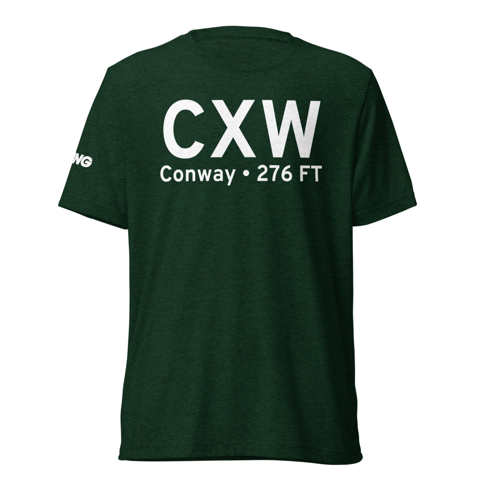 Conway (KCXW) Airport Tri-blend T-Shirt 