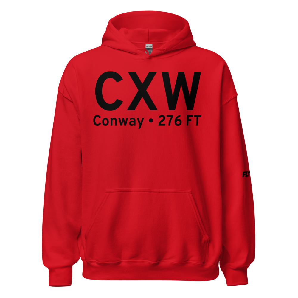 Conway (KCXW) Airport Hoodie Sweatshirt 