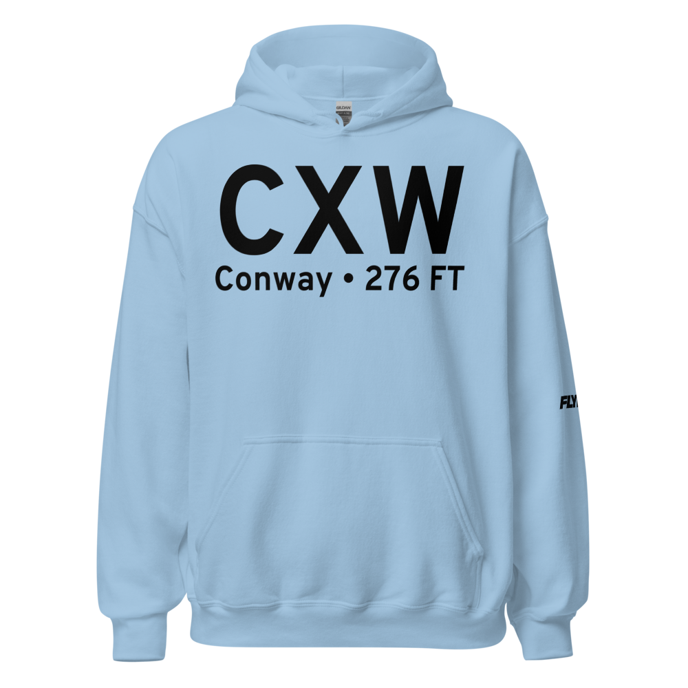 Conway (KCXW) Airport Hoodie Sweatshirt 