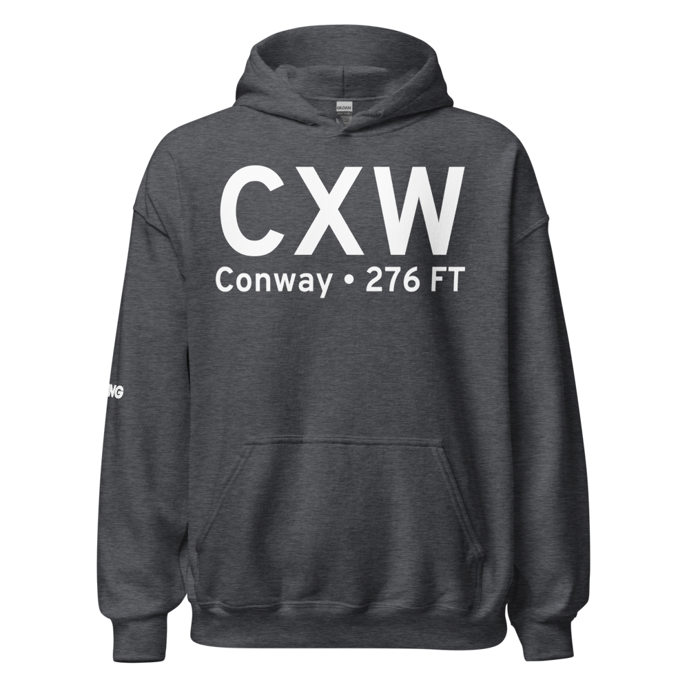 Conway (KCXW) Airport Hoodie Sweatshirt 