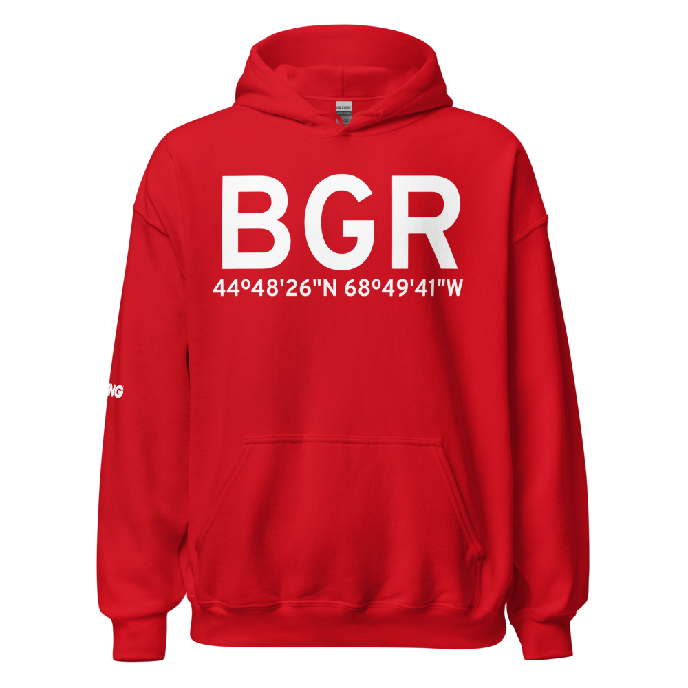 Bangor (KBGR) Airport Hoodie Sweatshirt 